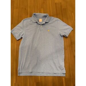 Brooks Brothers Men's Sky Blue Supima Cotton Polo Shirt Short Sleeve Size M